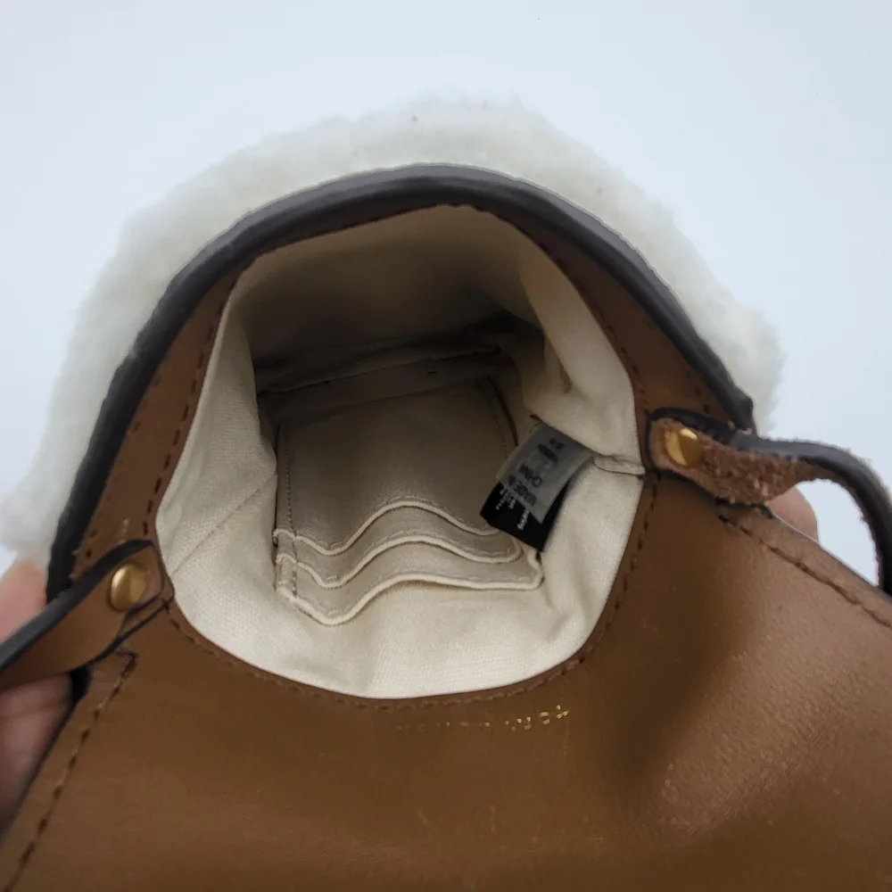 Tory Burch Boa Mirror Shoulder Sling Bag with Flap.